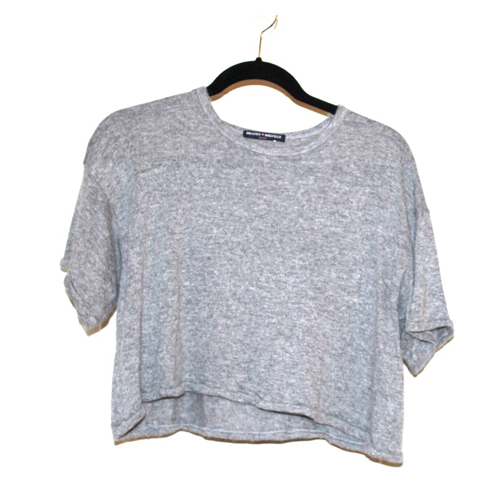 Gray Crop Top